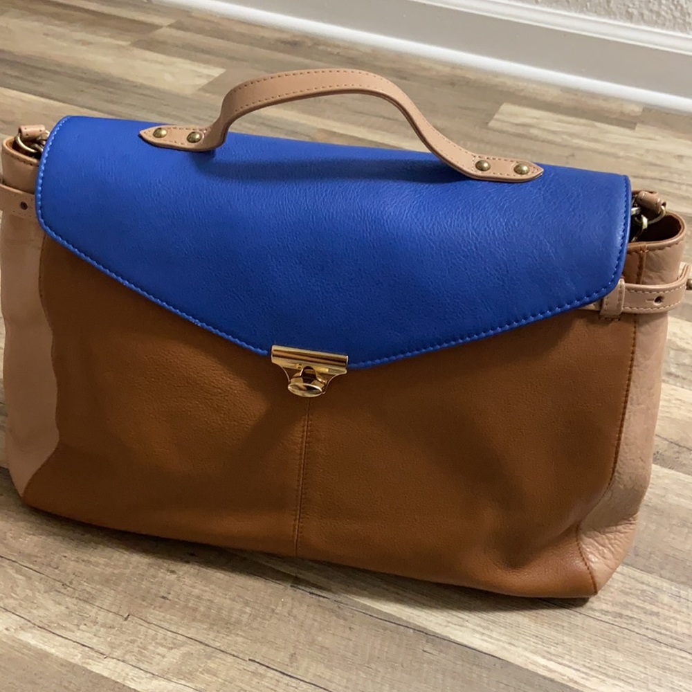 BNWT 100% French Leather satchel